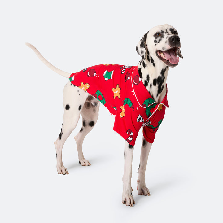 Rode Hohoho Kerstpyjama voor Honden