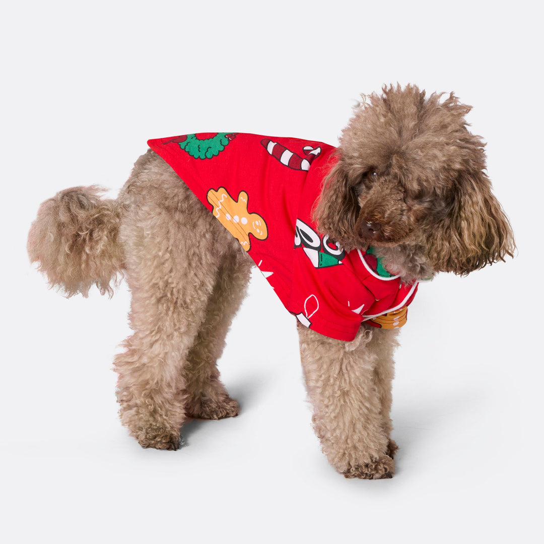 Rode Hohoho Kerstpyjama voor Honden