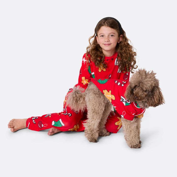 Rode Hohoho Kerstpyjama voor Honden