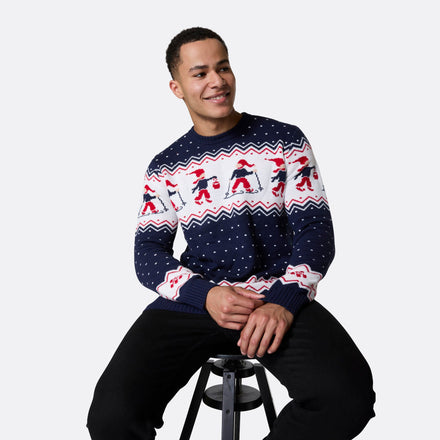 Kerstlandschap Kersttrui Heren