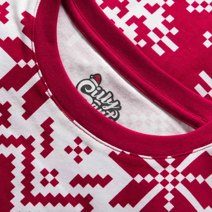 Rode Gebreide Kerstpyjama's Gezin