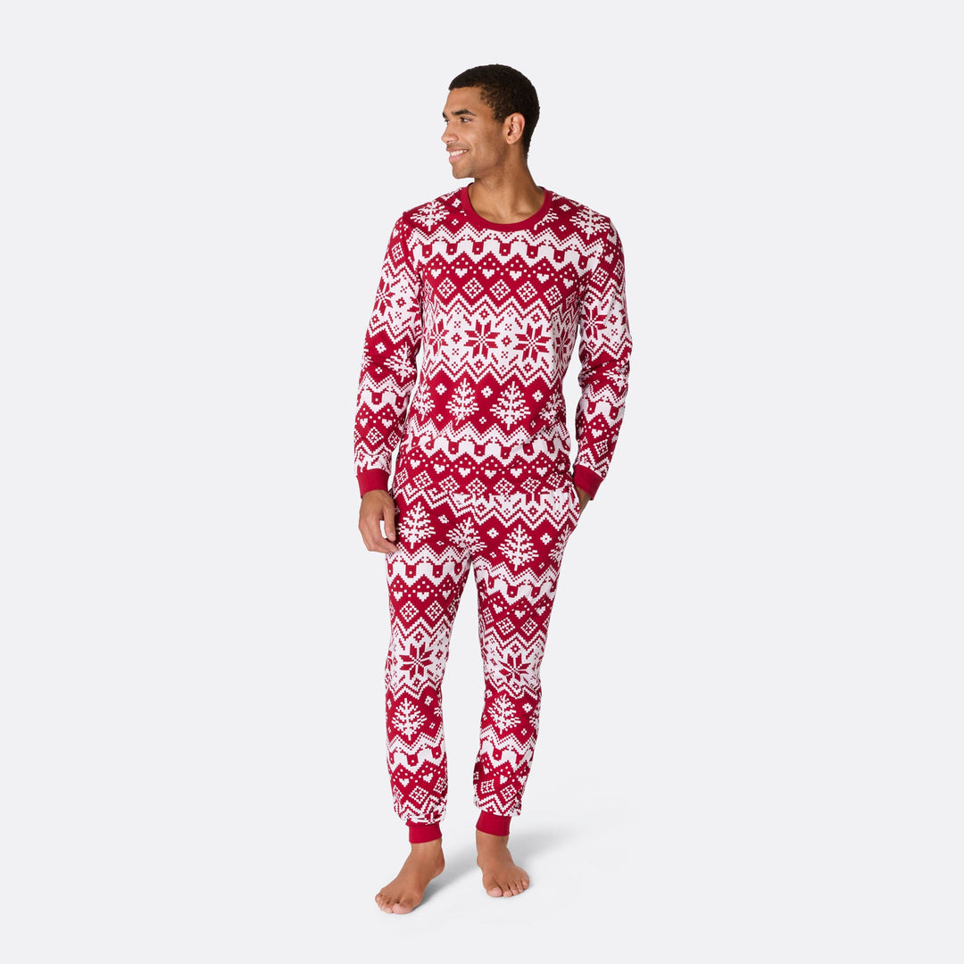 Rode Gebreide Kerstpyjama Heren