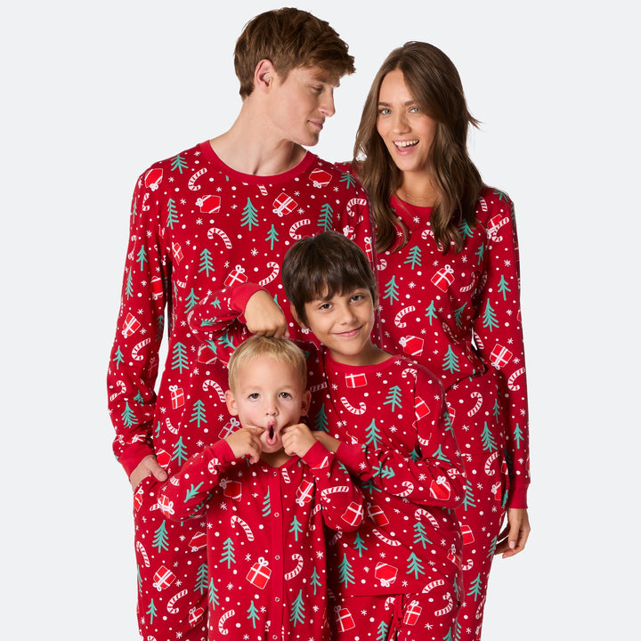 Rode Kerstpatroon Kerstpyjama&