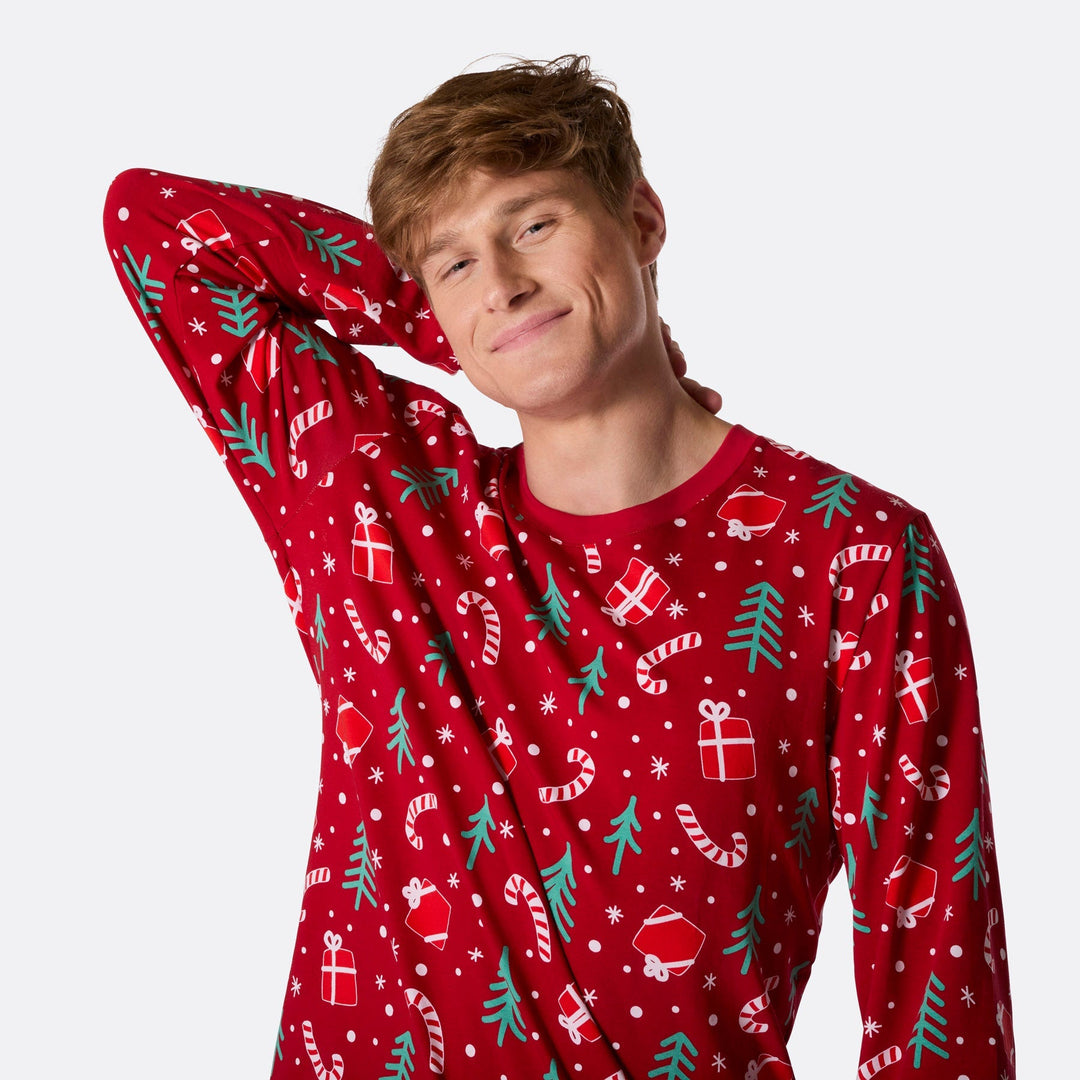 Matchende Kerstpyjama's voor Gezin - Rode Kerstpatroon