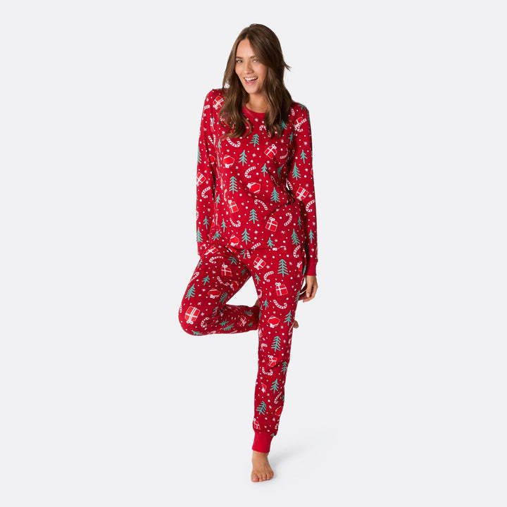 Matchende Kerstpyjama's voor Gezin - Rode Kerstpatroon