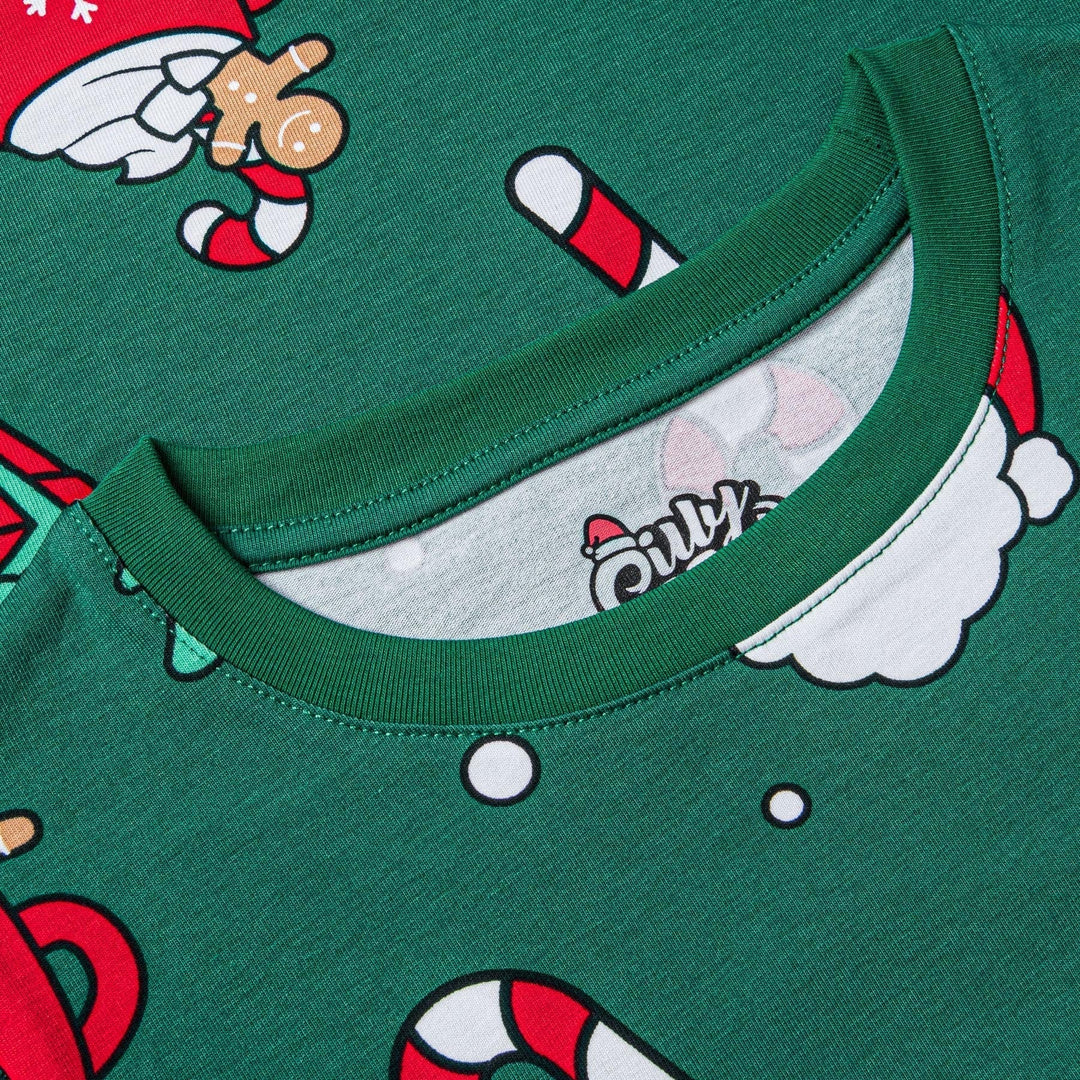Groene Xmas Kerstpyjama's Gezin