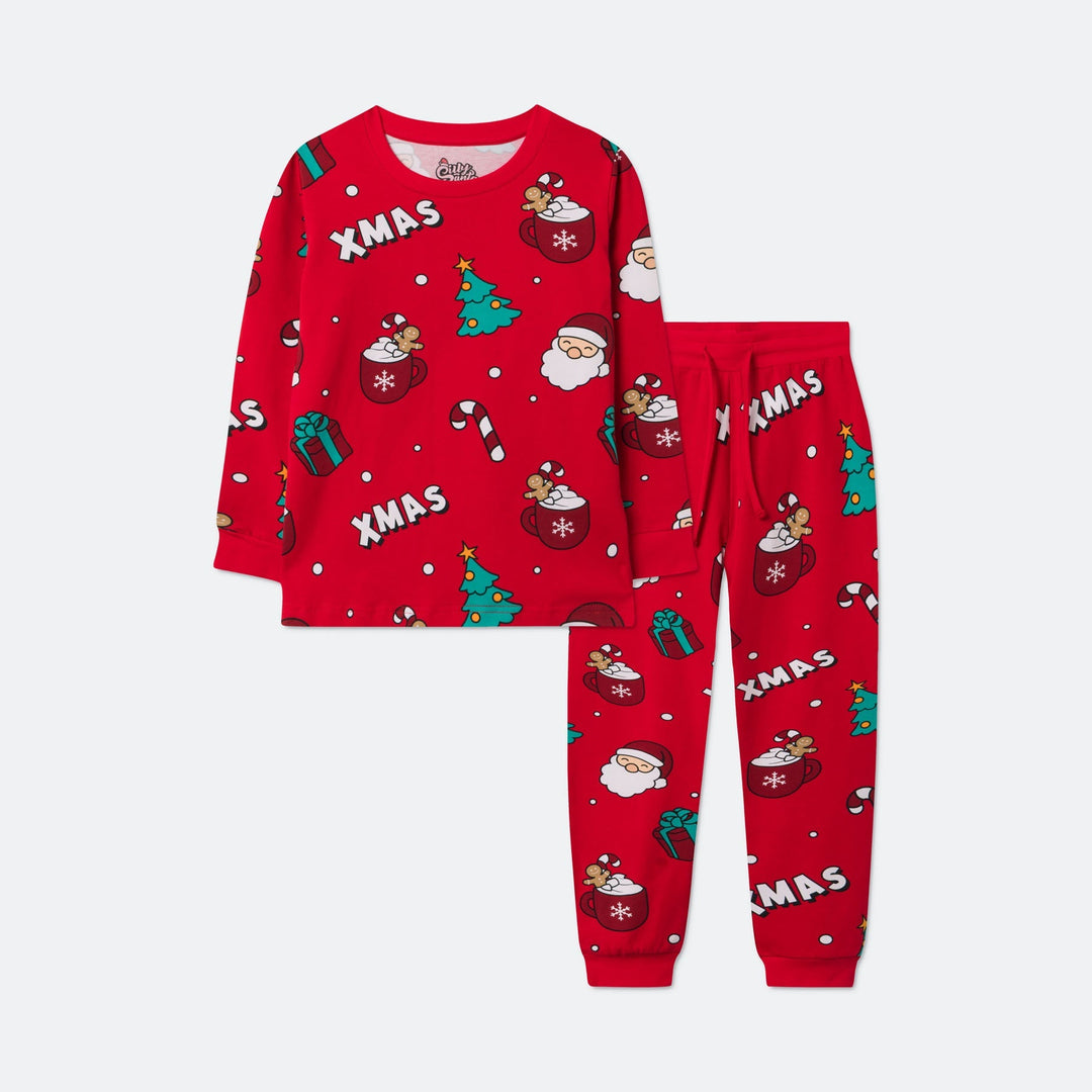 Rode Xmas Kerstpyjama voor Kinderen