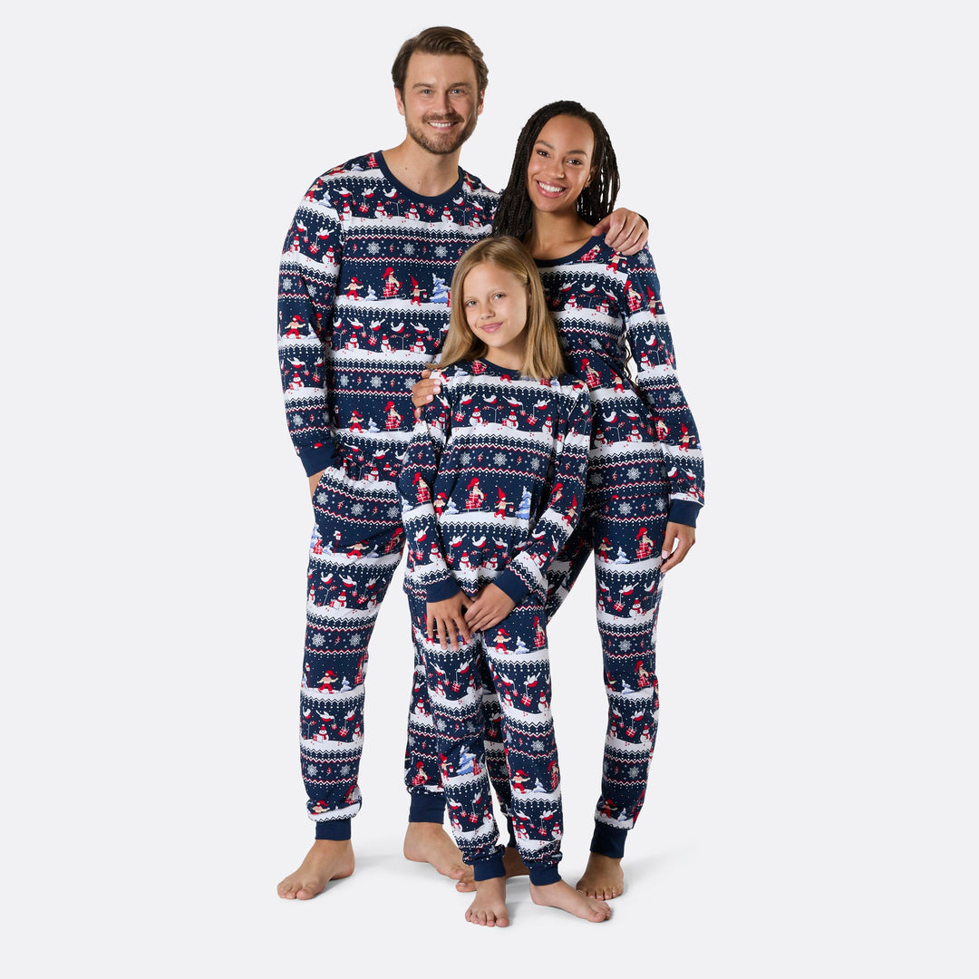 Kerstlandschap Kerstpyjama Dames
