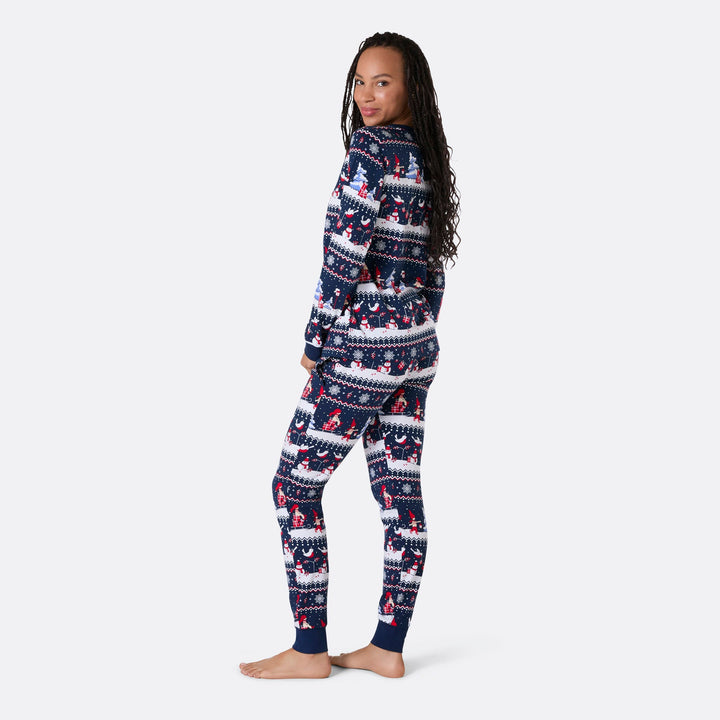 Kerstlandschap Kerstpyjama Dames