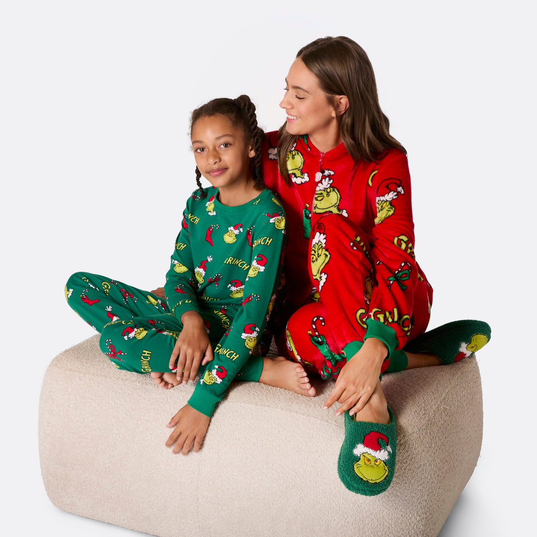 Pyjama de Noël assorti The Grinch pour homme, femme, enfant Pyjama de Noël assorti The Grinch pour homme, femme, enfant