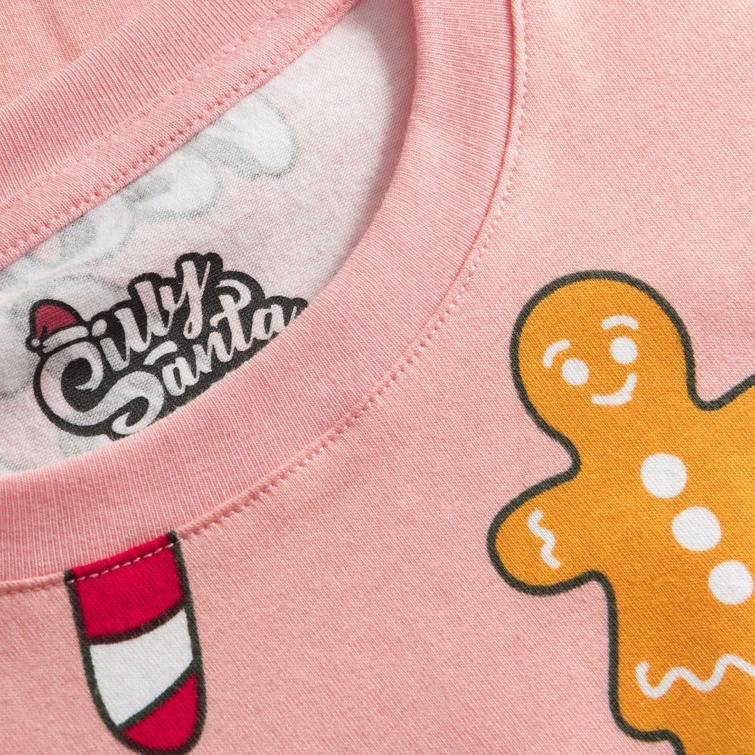 Roze Hohoho Kerstpyjama's Gezin