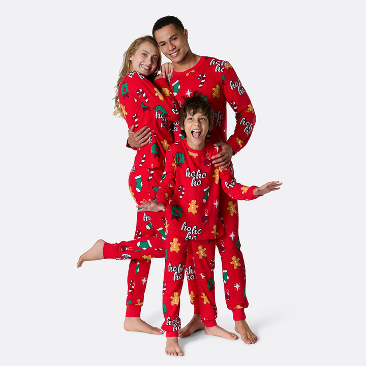 Rode Hohoho Kerstpyjama&