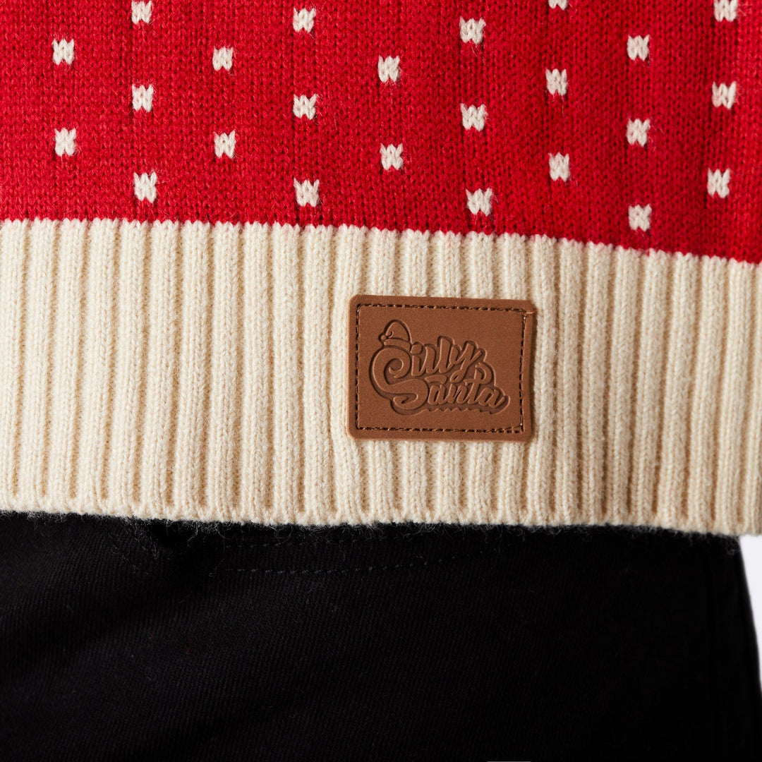 Rode Retro Rendier Kersttrui's Gezin