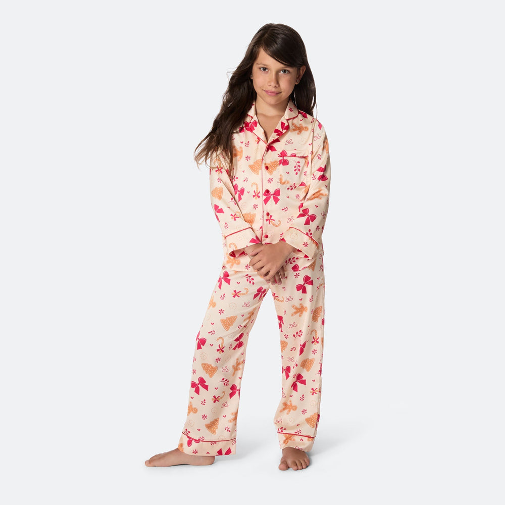 Peperkoek Satijnen Kerstpyjama voor Kinderen