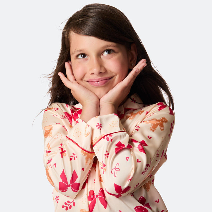 Peperkoek Satijnen Kerstpyjama voor Kinderen