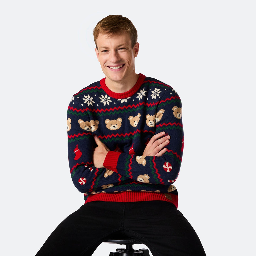 Teddybeer Kersttrui Heren