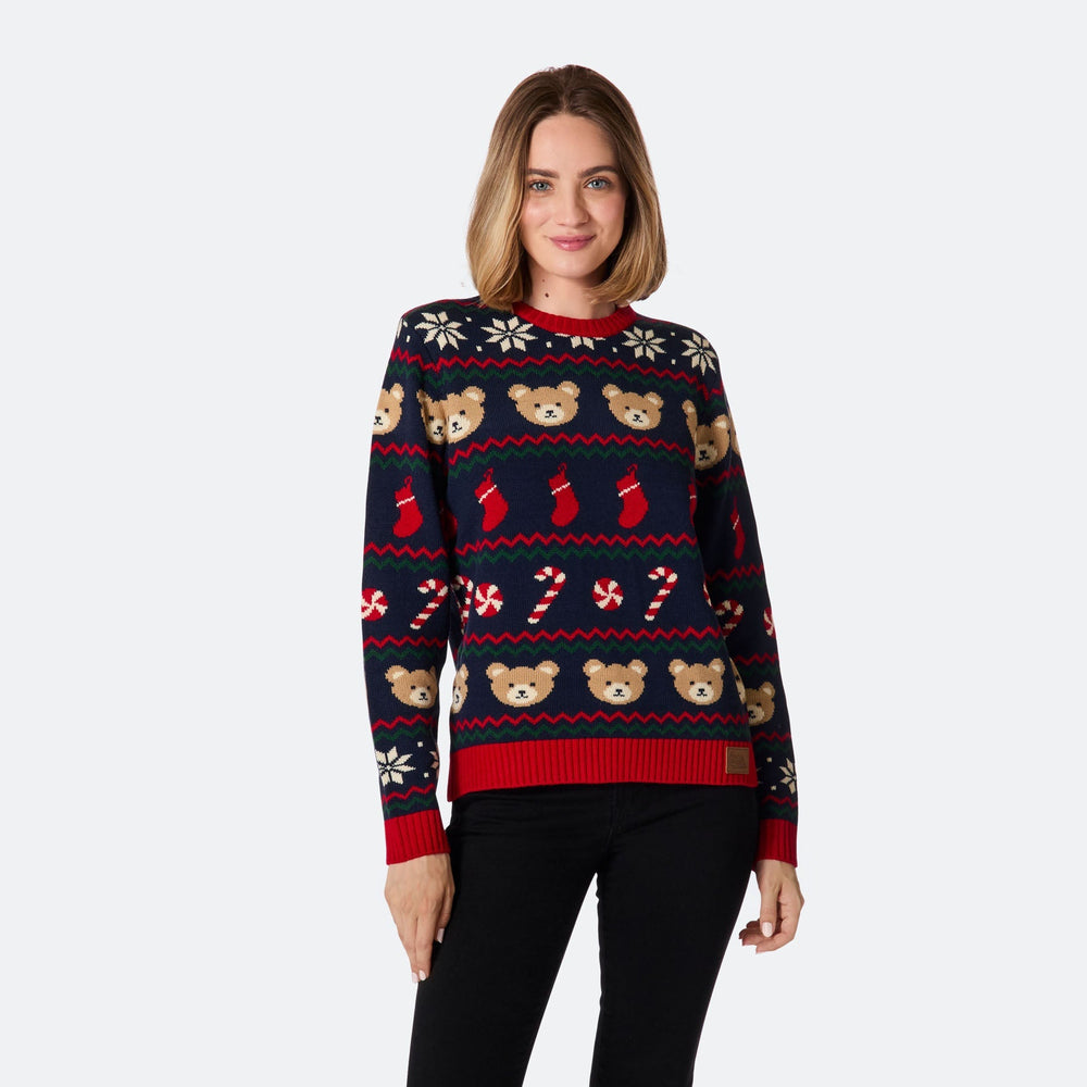 Teddybeer Kersttrui Dames