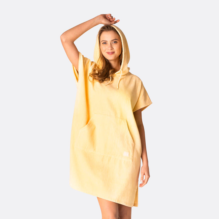 Abrikoos Oranje Surf Poncho