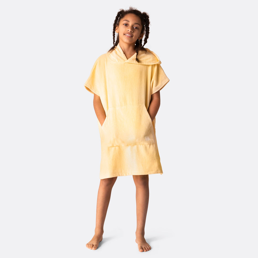 Abrikoos Oranje Surf Poncho Voor Kinderen