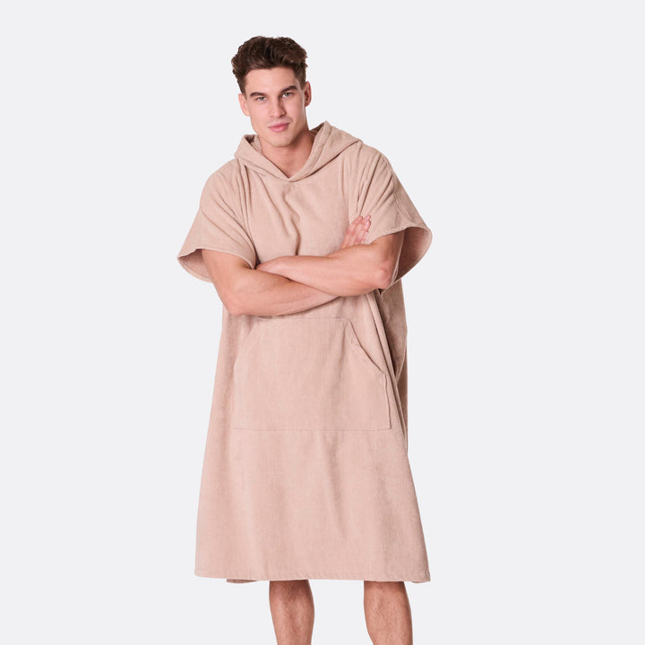 Beige Surf Poncho