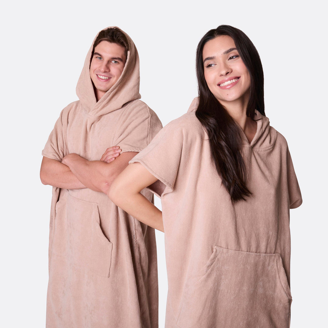 Beige Surf Poncho