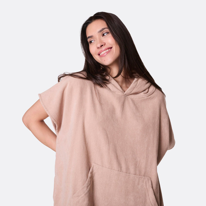 Beige Surf Poncho