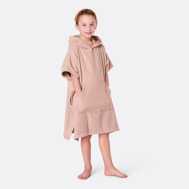 Beige Surf Poncho voor Kinderen