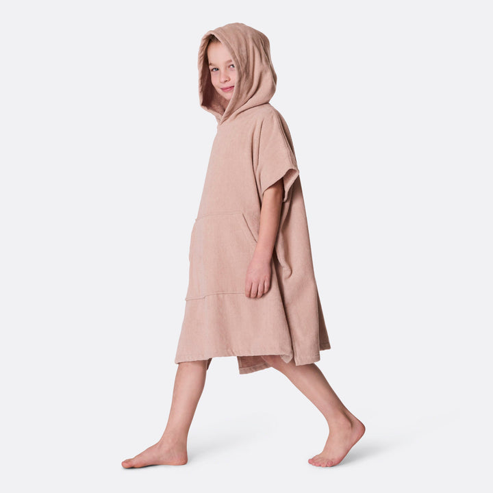 Beige Surf Poncho voor Kinderen