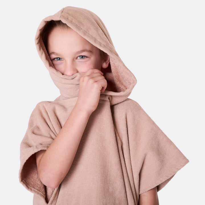 Beige Surf Poncho voor Kinderen
