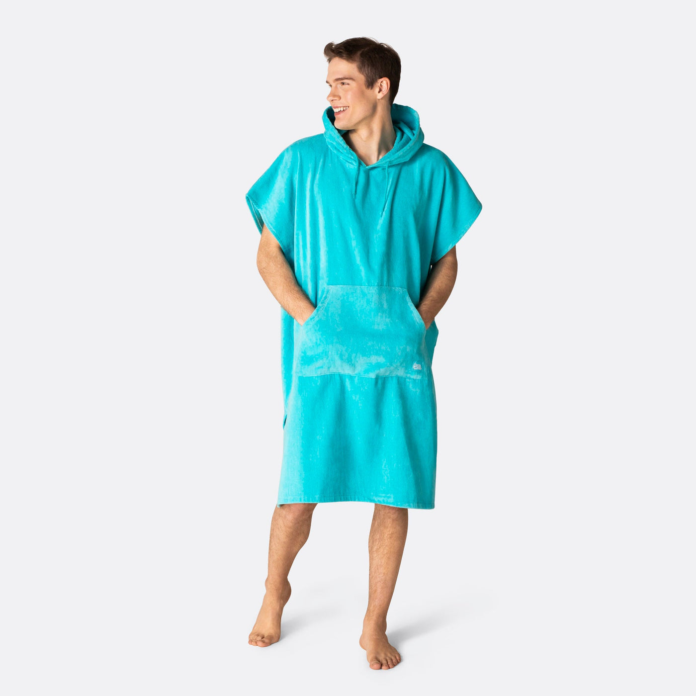 Koraalblauw Surf Poncho