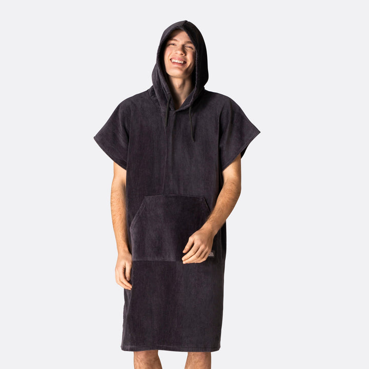 Houtskool Grijs Surf Poncho