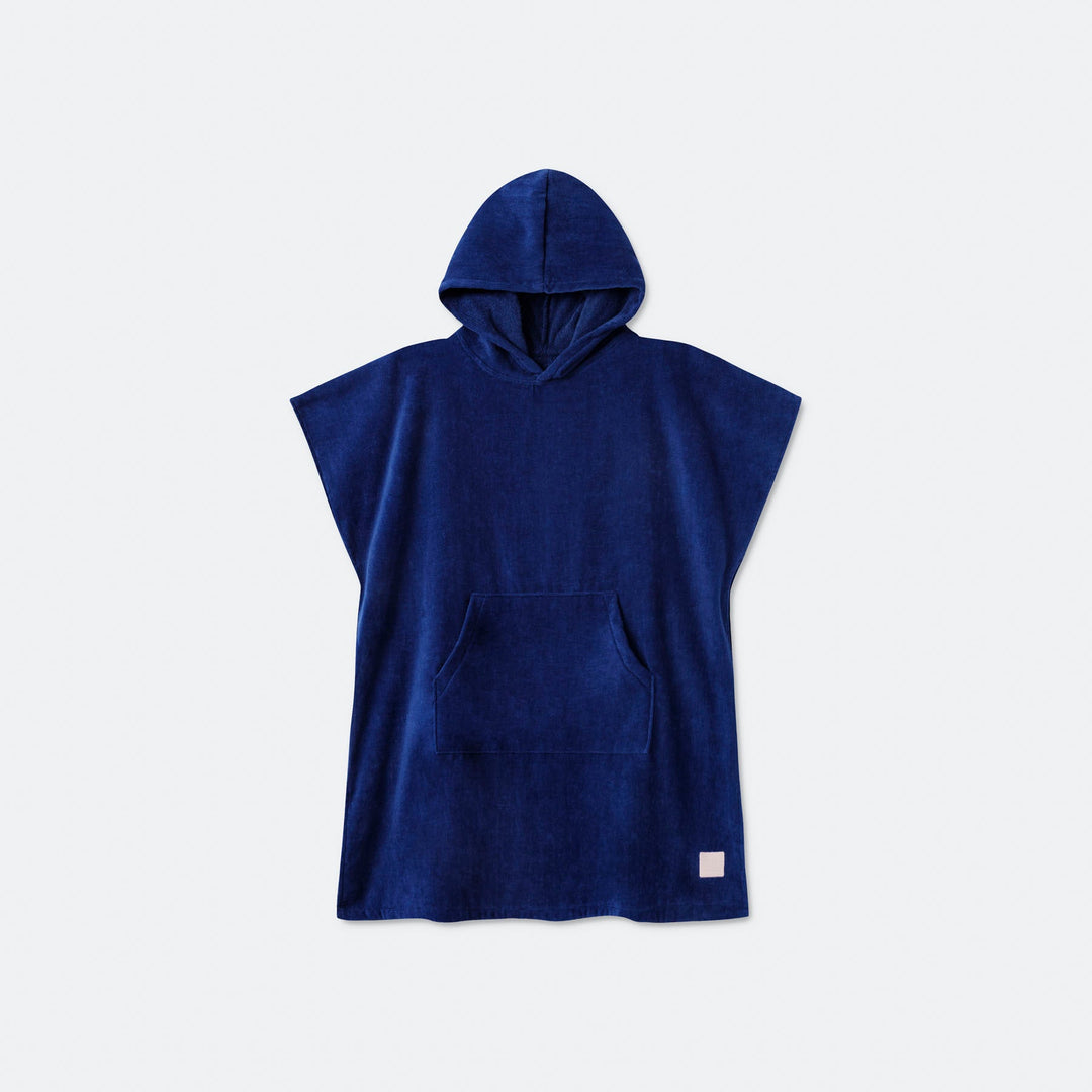 Navy Blauw Surf Poncho Voor Kinderen