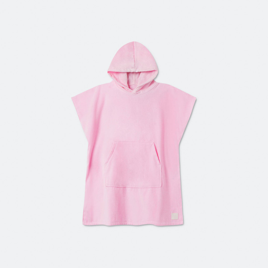 Bubblegum Roze Surf Poncho Voor Kinderen