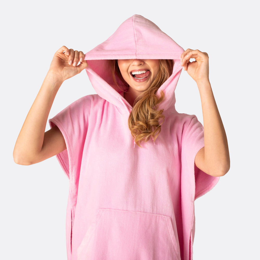 Bubblegum Roze Surf Poncho