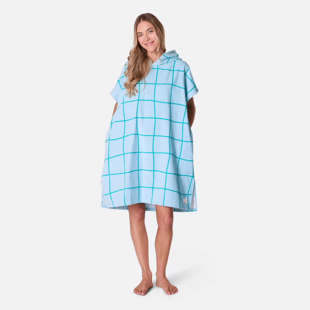 Blauwe Zwembad Surf Poncho