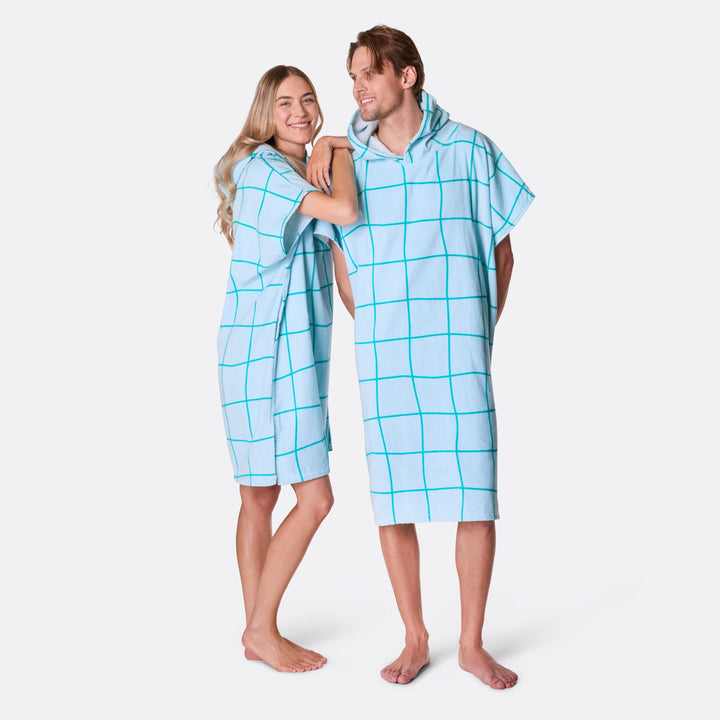 Blauwe Zwembad Surf Poncho