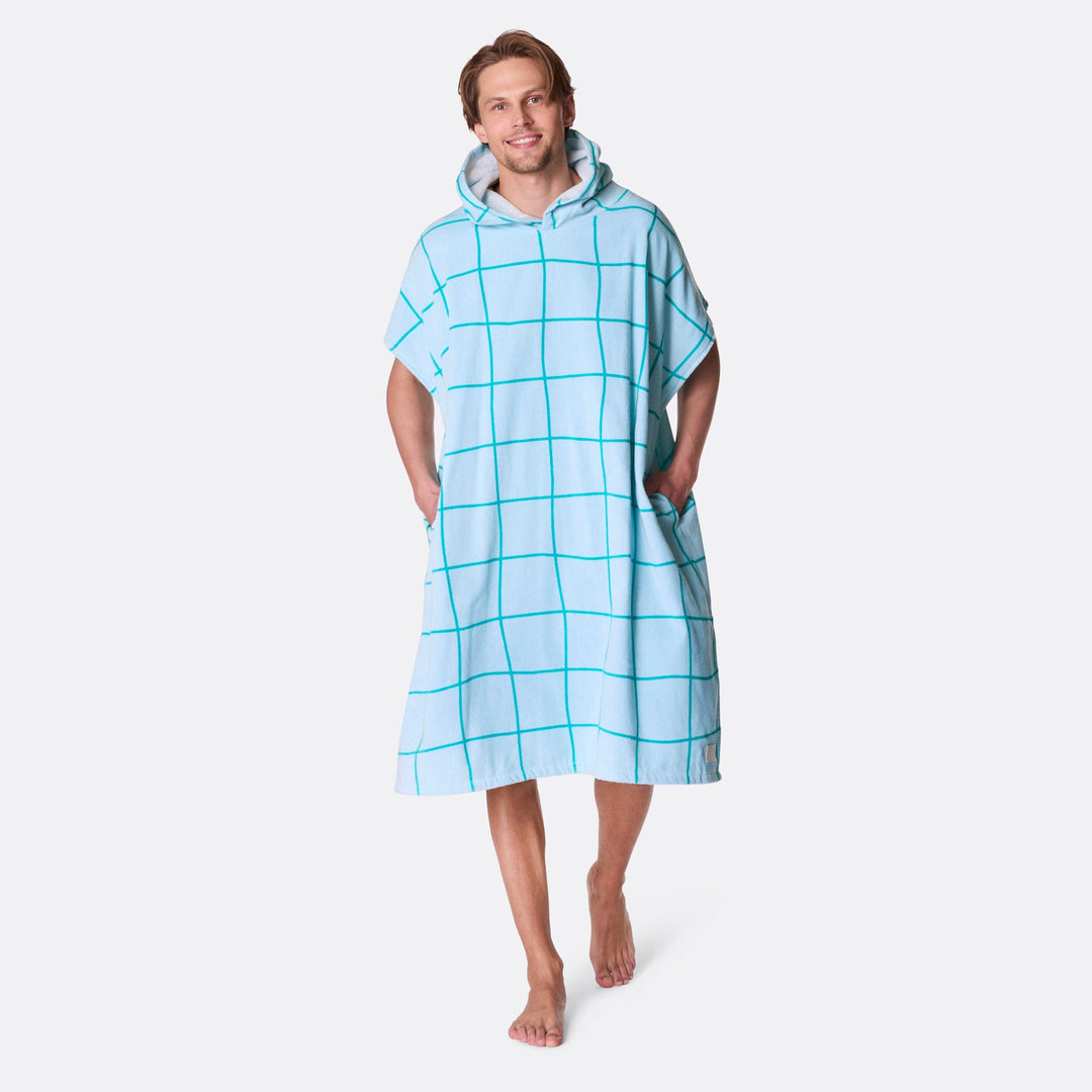 Blauwe Zwembad Surf Poncho