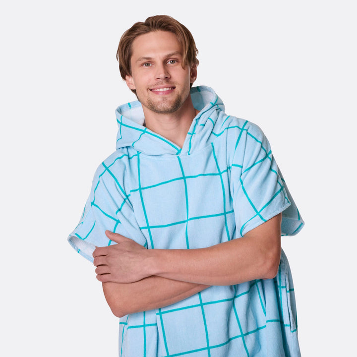 Blauwe Zwembad Surf Poncho