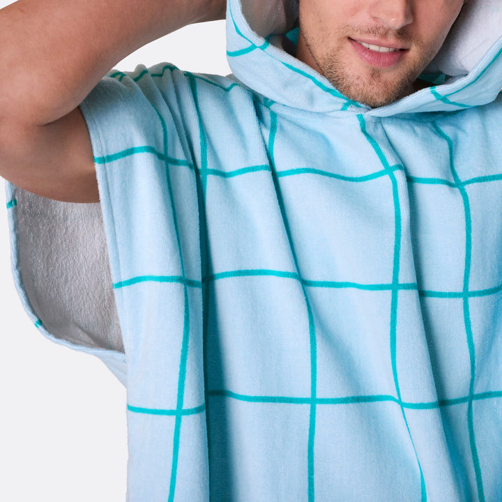 Blauwe Zwembad Surf Poncho