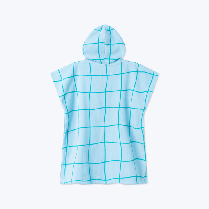 Blauwe Zwembad Surf Poncho voor Kinderen