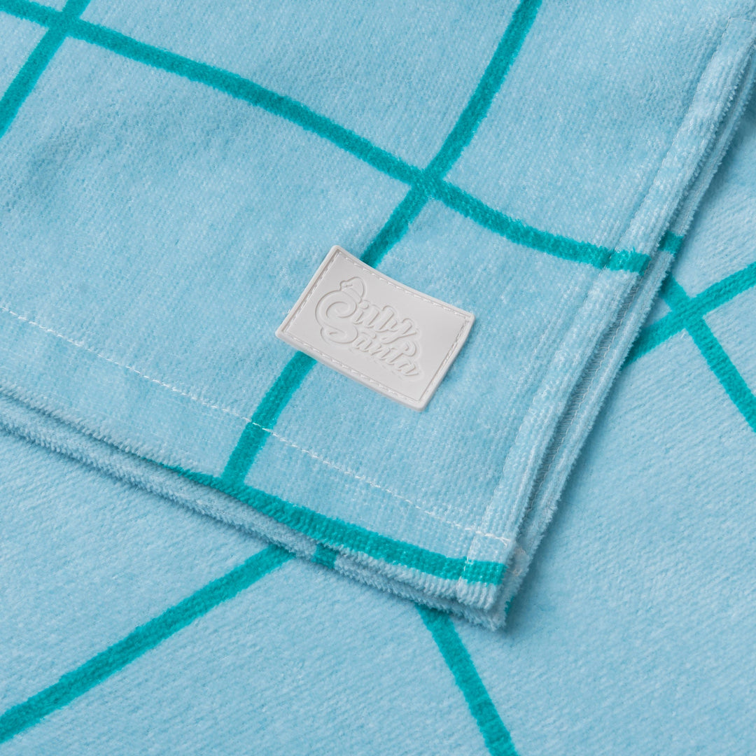 Blauwe Zwembad Surf Poncho