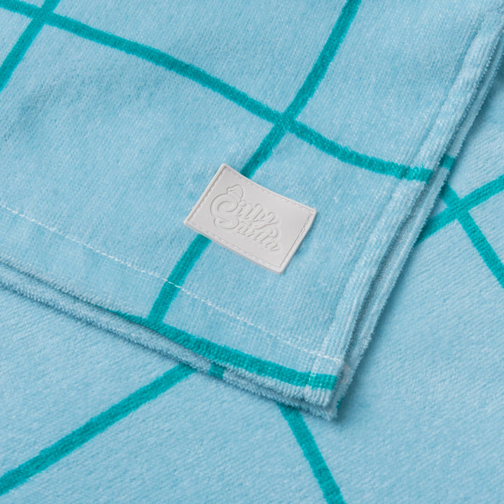 Blauwe Zwembad Surf Poncho
