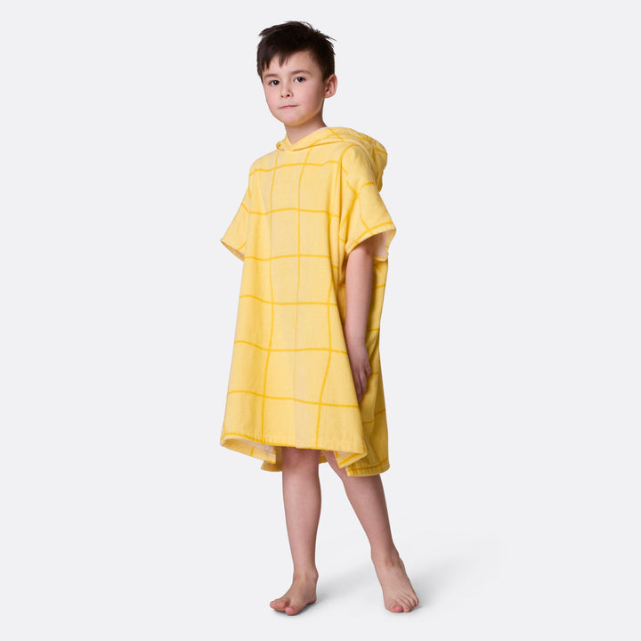 Gele Zwembad Surf Poncho voor Kinderen