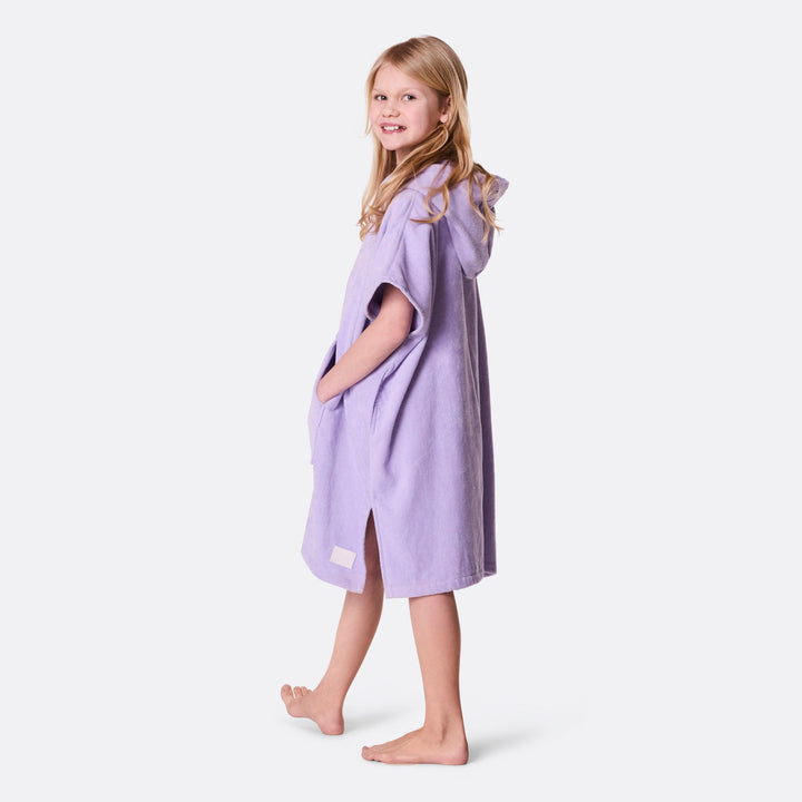 Paars Surf Poncho voor Kinderen