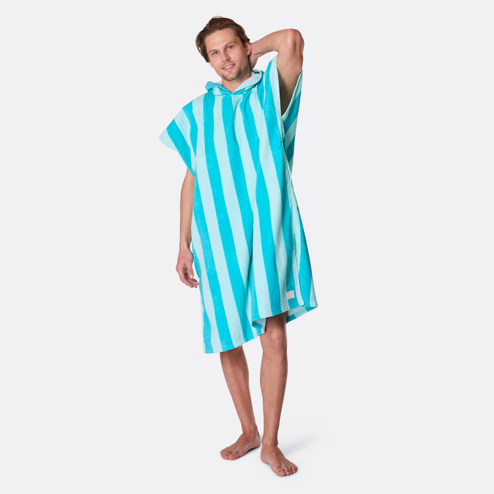 Koraal Gestreept Surf Poncho