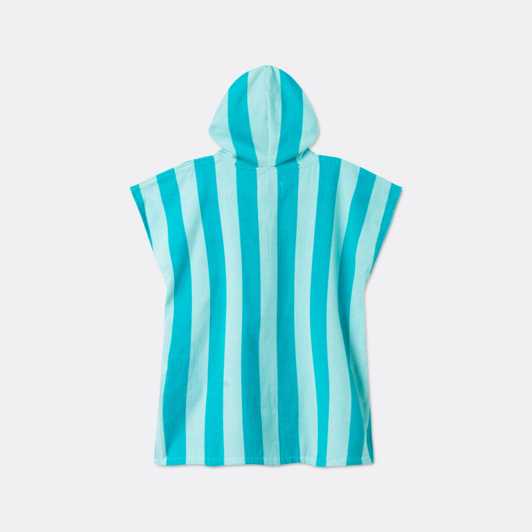 Koraal Gestreept Surf Poncho voor Kinderen