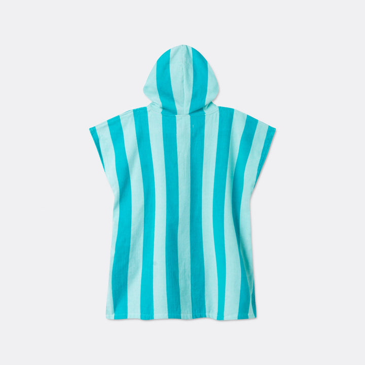 Koraal Gestreept Surf Poncho voor Kinderen