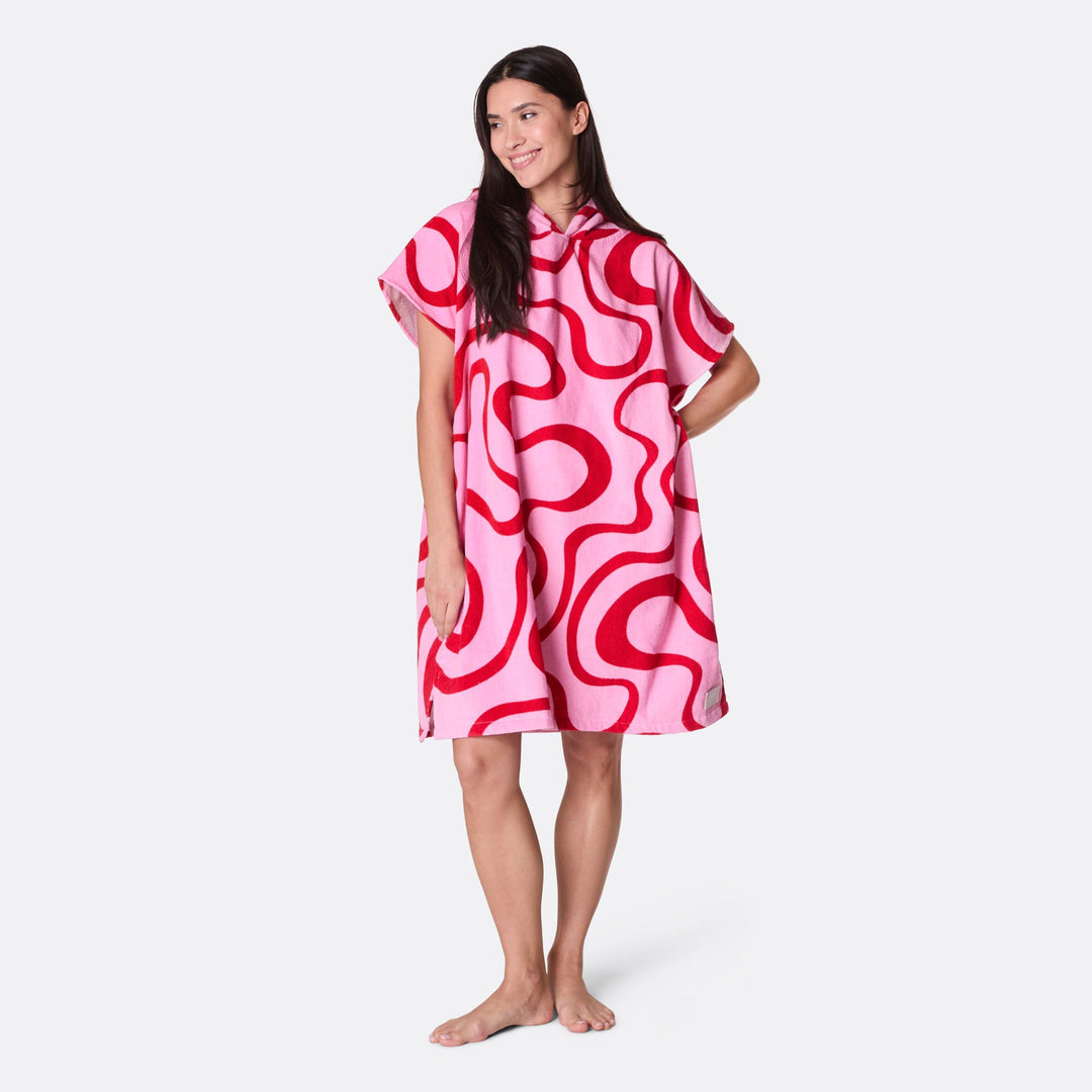 Roze Golven Surf Poncho