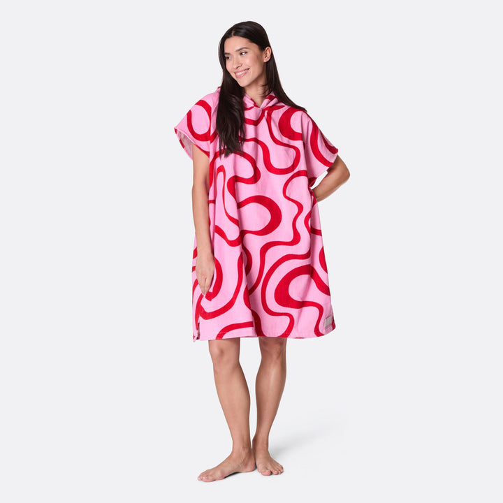 Roze Golven Surf Poncho
