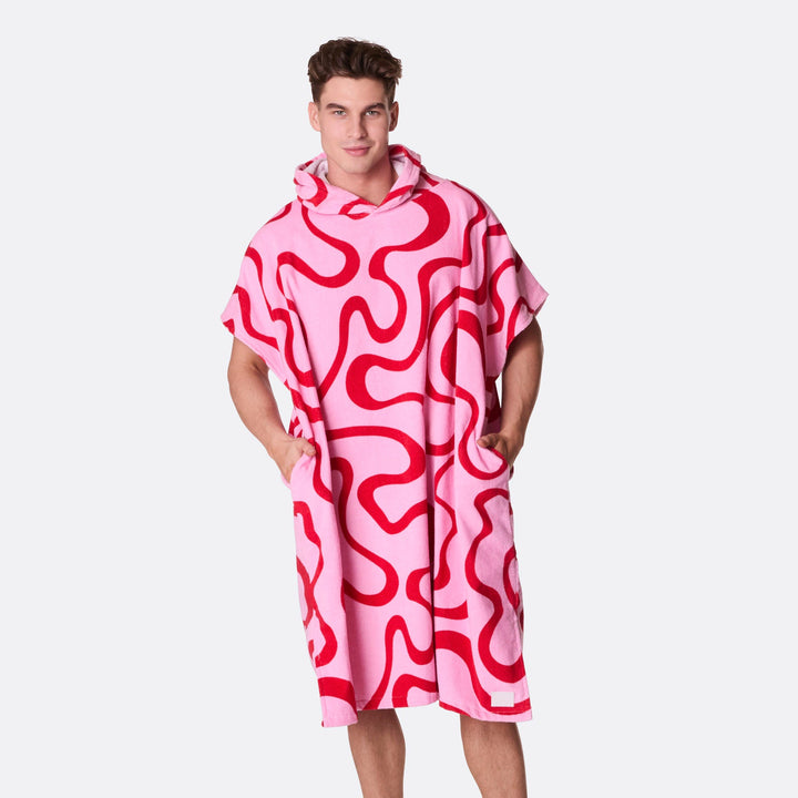 Roze Golven Surf Poncho